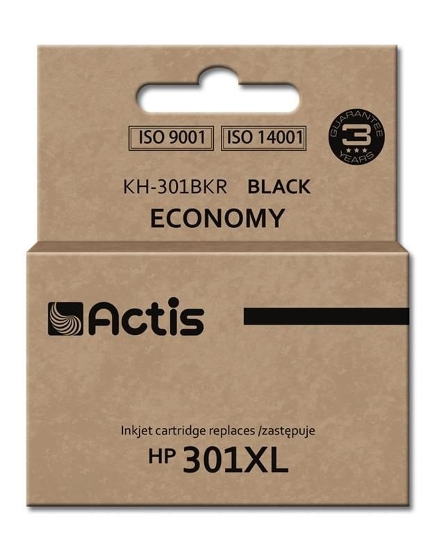 Actis KH-301BKR Blk (erstatning HP 301XL CH563EE; Standard; 20 ml; sort) #1