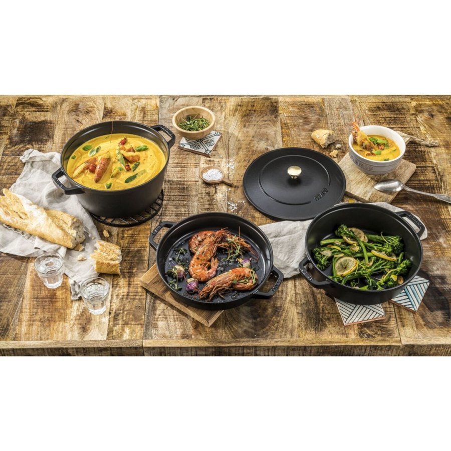 Staub La Cocotte 4,2 L Rund Stbejern Gryde bradepande #19