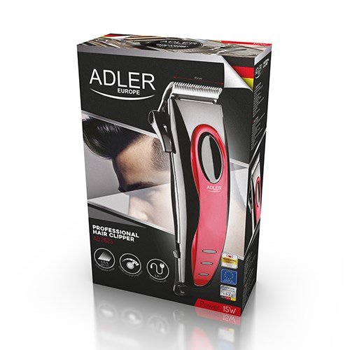 Adler AD 2825 sk�g- og h�rtrimmer Sort, R�d #9