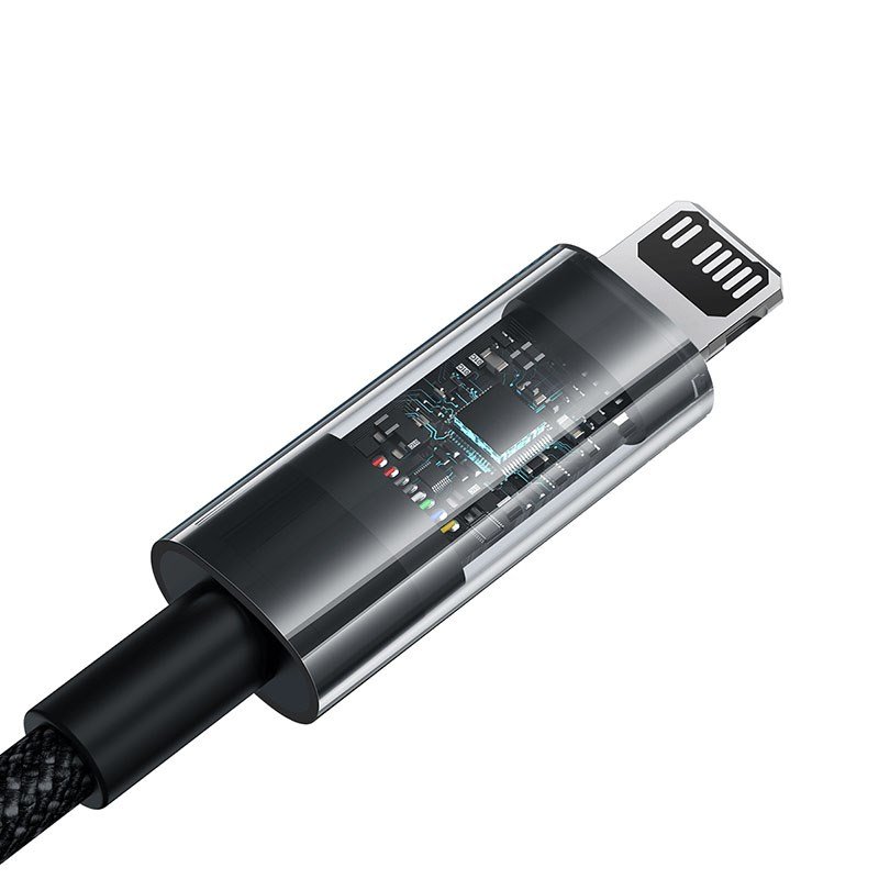 Baseus Gem USB-C til iP hurtigopladningskabel 1 m 20 W Sort #3