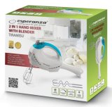 Esperanza EKM010 rremaskine og mikser Hndmixer 300 W Lyse Bl, Hvid #13