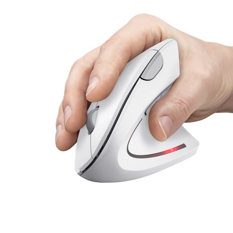 Trust Verto Vertical Ergonomisk trdls mus hvid (25132) #6