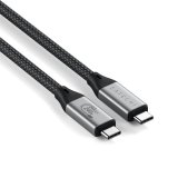Satechi USB4 V2 Pro Cable USB-kabel USB4 Gen 4x2 1,2 m USB C 120 Gbit/sek. 240 W S�lv, Sort #4