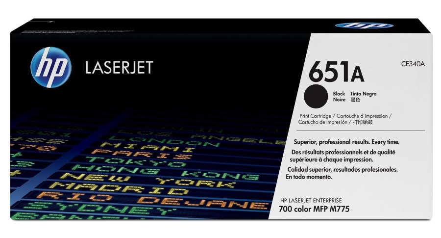 HP Original 651A LaserJet-tonerpatron, sort #1