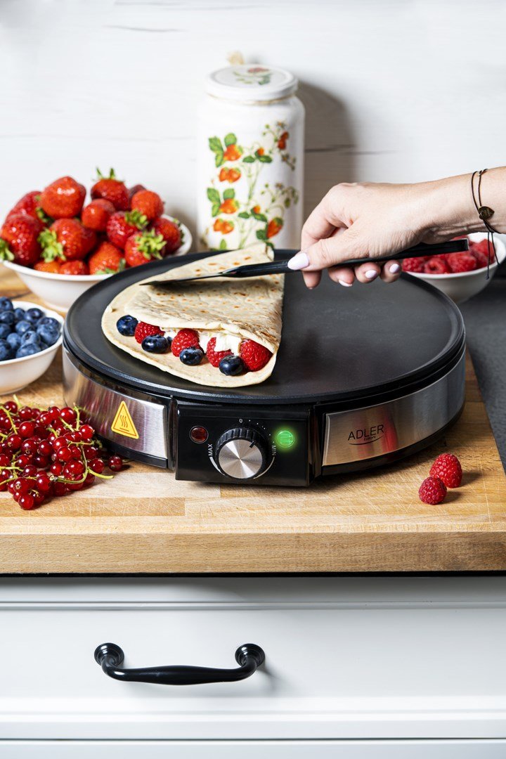 Adler AD 3058 pandekage- og crepes-maskine 1 pandekage(r) 1600 W Sort, Rustfrit stl #11