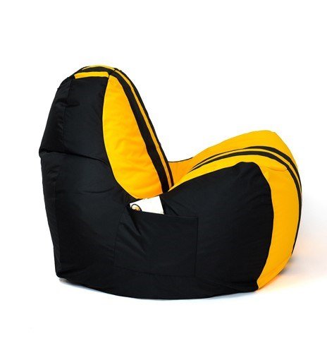 Puf GO GIFT Gul Sort Oxford tejido antidesgarros 140 x 100 x 100 cm 140 x 100 cm #2