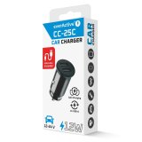 Car charger 2 X USB 12W black + cable USB-C 1m #9