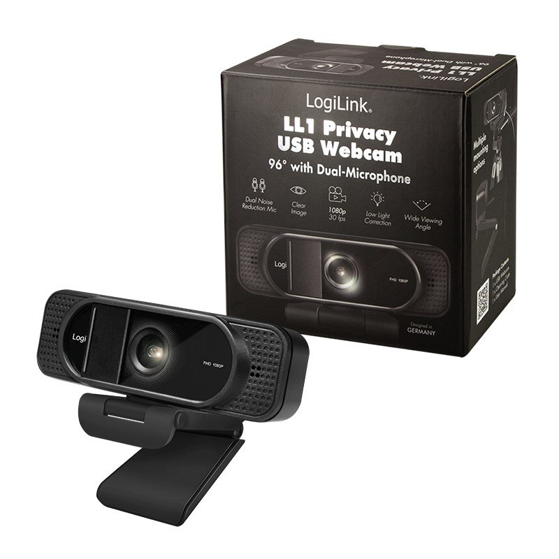 LogiLink UA0381 webcam 1920 x 1080 pixel USB 2.0 Sort #10