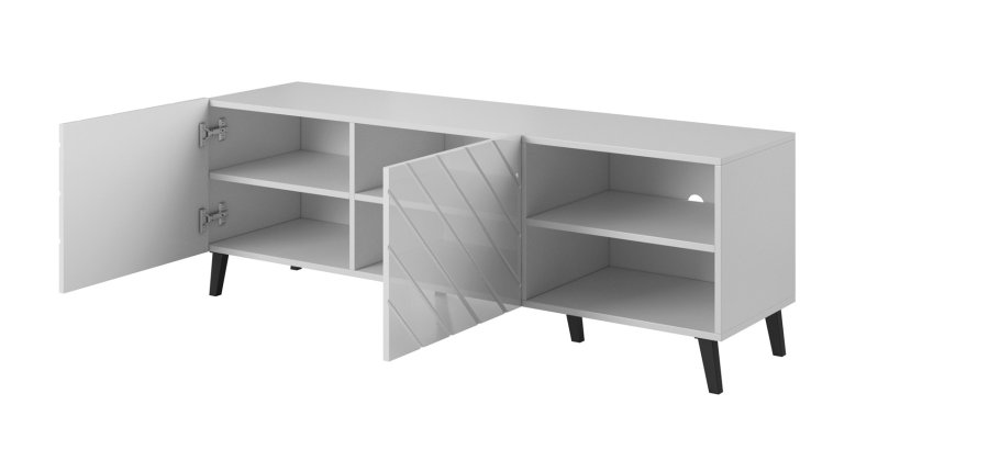 RTV-skab ABETO 150x42x52 hvid/hvid blank #2