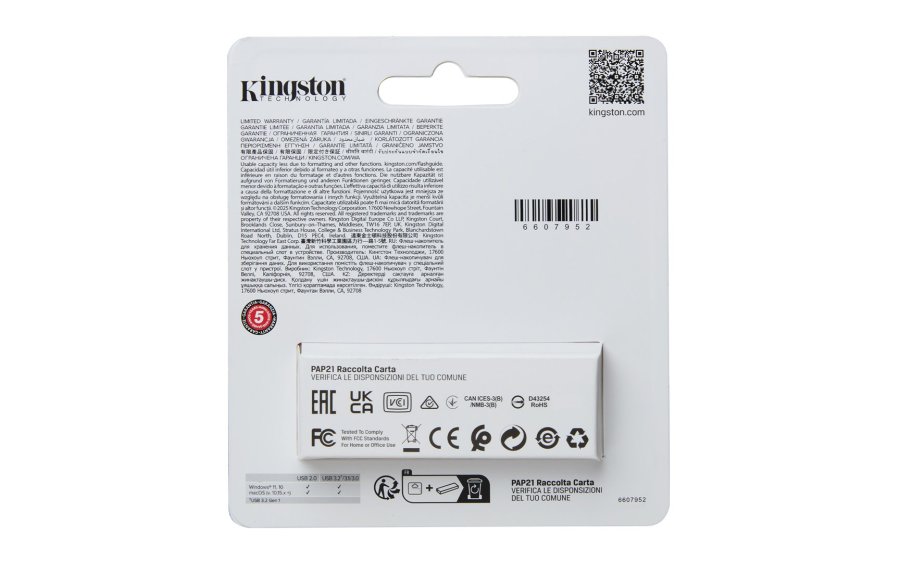 Kingston Technology DataTraveler 64 GB Portable USB 3.2 Gen 1 Exodia S (sort/sort) #4