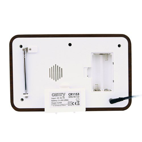 Camry CR1153 radio Brbar Digital Sort, Hvid #12