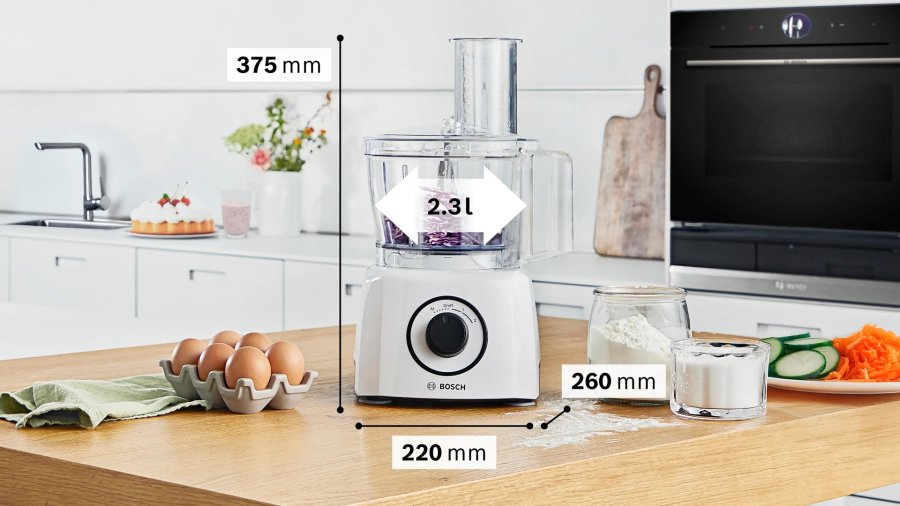 Bosch MCM3230W foodprocessor 800 W 2,3 L Hvid #4
