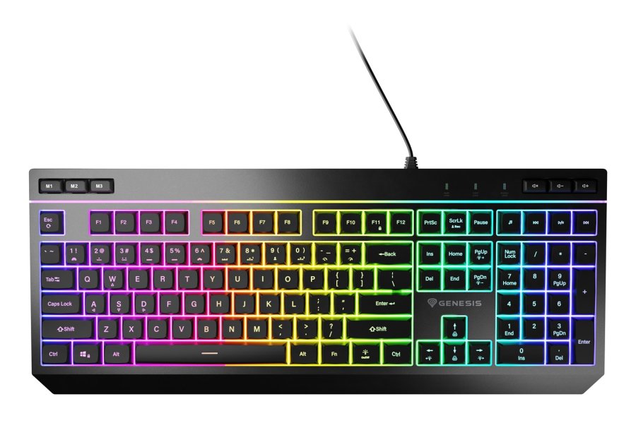 GENESIS Rhod 530 tastatur Spil USB QWERTY US engelsk Sort #6