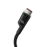 Baseus Fish-Eye USB C til USB C hurtigopladningskabel 1 m 100 W Sort #4