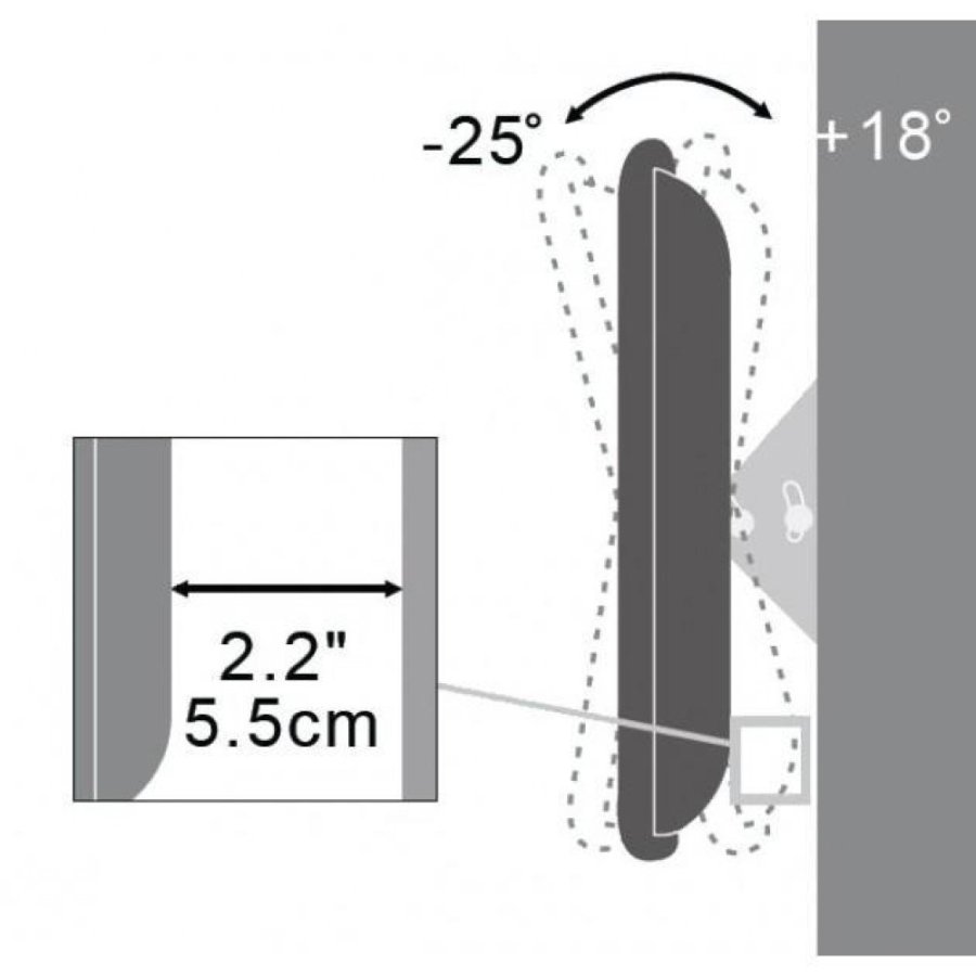 Techly ICA-LCD 113-BK tv-beslag 94 cm (37