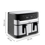 Tefal Dual Easy Fry & Grill EY905D Dobbelt 8,3 L Enkeltstende 2700 W Varmluftsteger Rustfrit stl #15