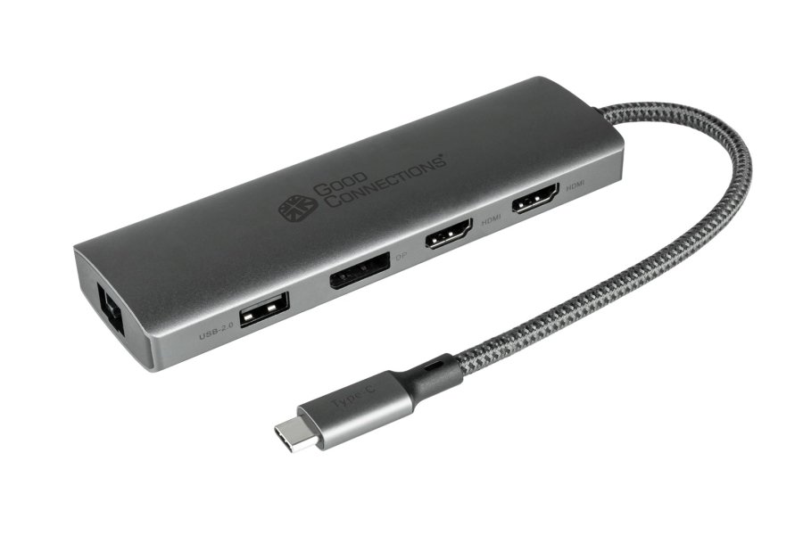 Alcasa HUB-C001A interface hub USB Type-C 5000 Mbit/s Anthracit #1
