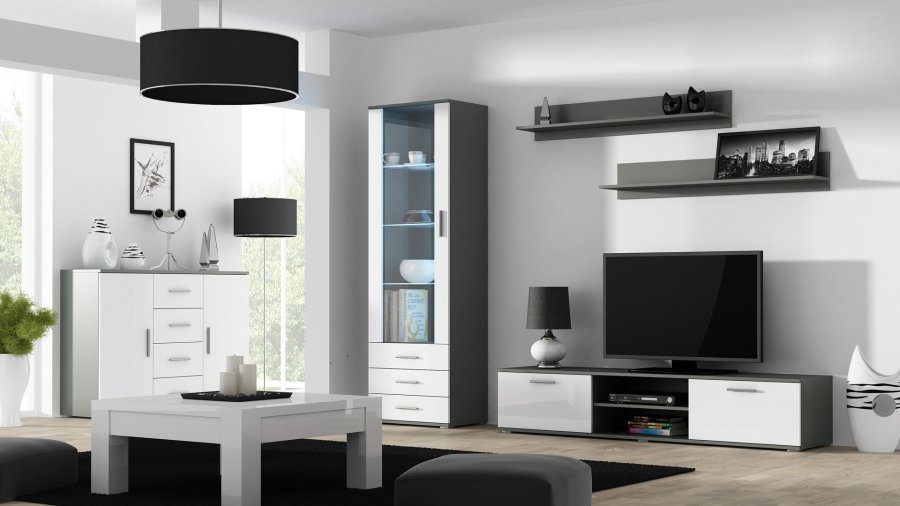 Cama SOHORTV180SZ/BI TV stativ & underholdningscenter 1 hylder #8
