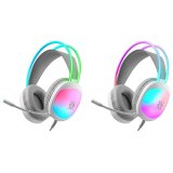 HEADPHONES DEFENDER ECLIPSE RGB WHITE #2