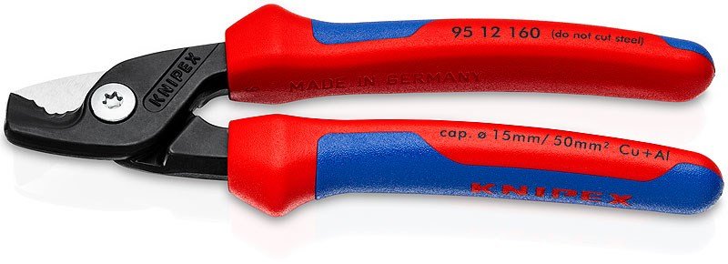 Knipex StepCut Sort, Bl, Rd Strmkabelskrer #1