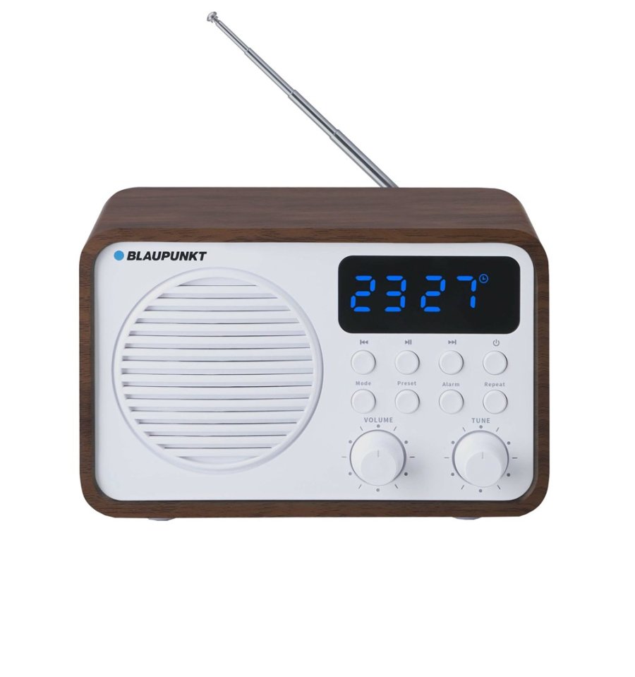 Brbar radio med Bluetooth og USB BLAUPUNKT PP7BT, farve: brunt tr/hvid #1