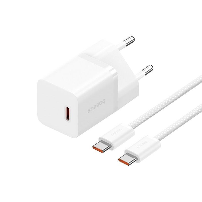 Baseus P10110902213-01 USB-C GaN5 mini 30W netoplader Hvid #1