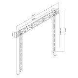 MACLEAN ULTRA FLAT WALL MOUNT FOR TV 40-85