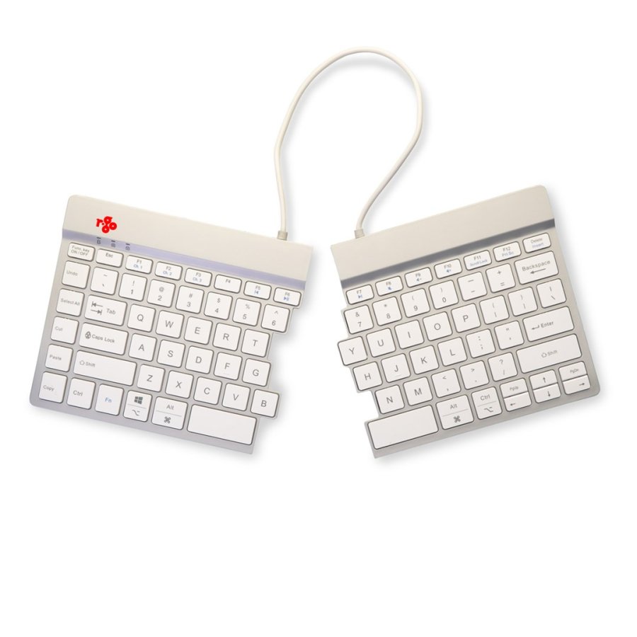 R-Go Tools Ergonomisch toetsenbord R-Go Split Break met pauzesoftware, gesplitst toetsenbord, QWERTY (US), Bluetooth, wit #16