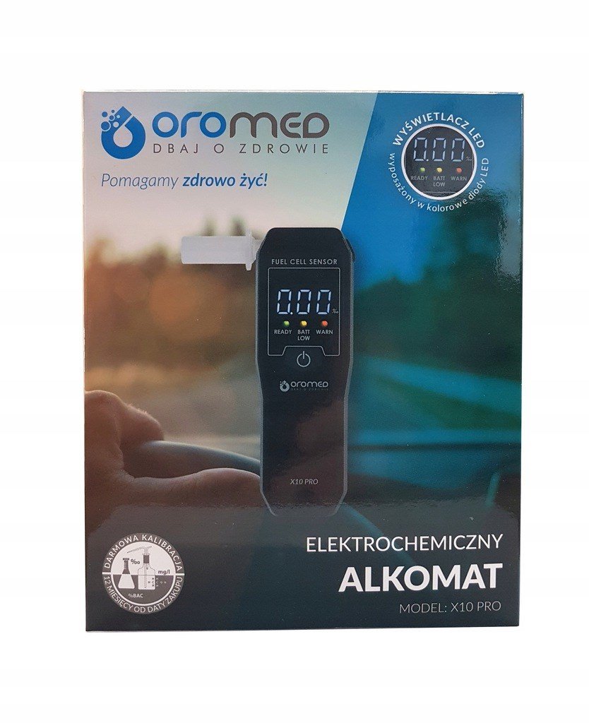 Oromed ALK_ORO-X10 PRO alkoholmeter 0 - 4% 0,05% Sort #2