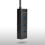 Axagon HUE-S2BL interface hub USB 3.2 Gen 1 (3.1 Gen 1) Type-A 5000 Mbit/s Sort #11