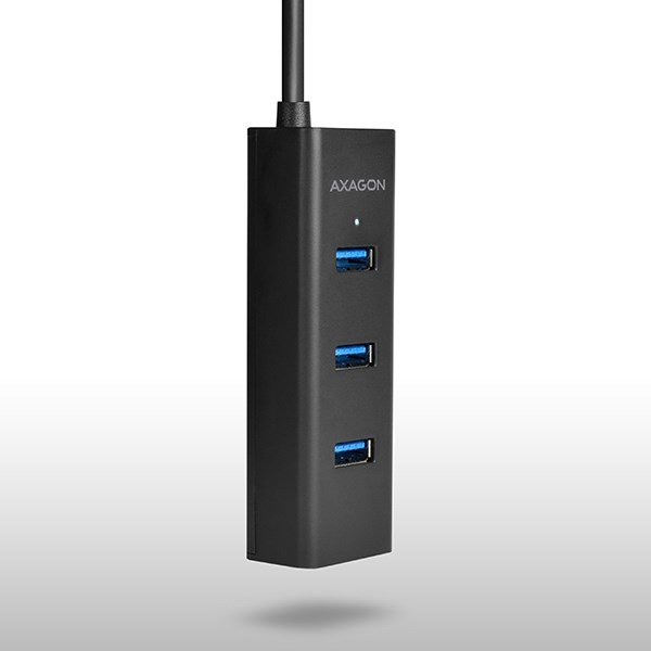 Axagon HUE-S2BL interface hub USB 3.2 Gen 1 (3.1 Gen 1) Type-A 5000 Mbit/s Sort #11