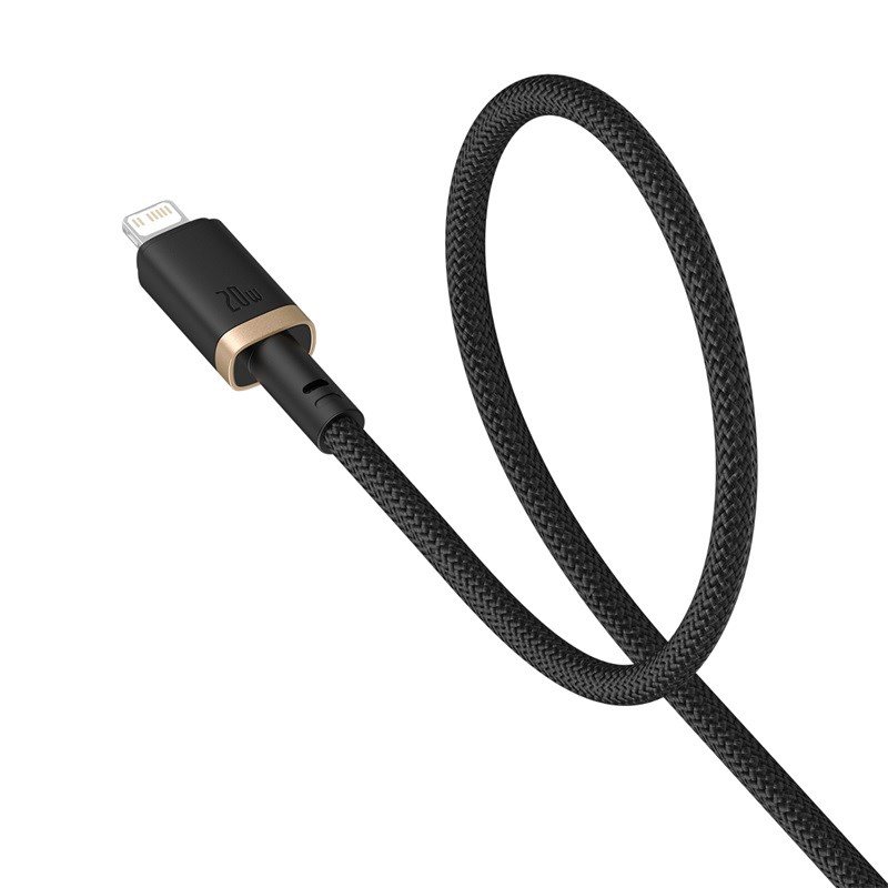 Baseus Dura Type C-hurtigopladningskabel til iP 20 W 2 m Sort, guld #3