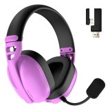 HATOR Hyperpunk 3 Wireless Headset Kabel & tr�dl�s Spil USB Type-C / USB Type-A Bluetooth Violet #1