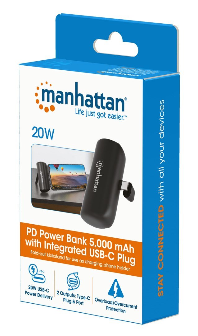 Manhattan 102612 powerbank Lithium-Ion (Li-Ion) 5000 mAh Sort #11