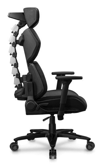 COUGAR Terminator Elite PC gamingstol Polstret s�de Sort, S�lv #2