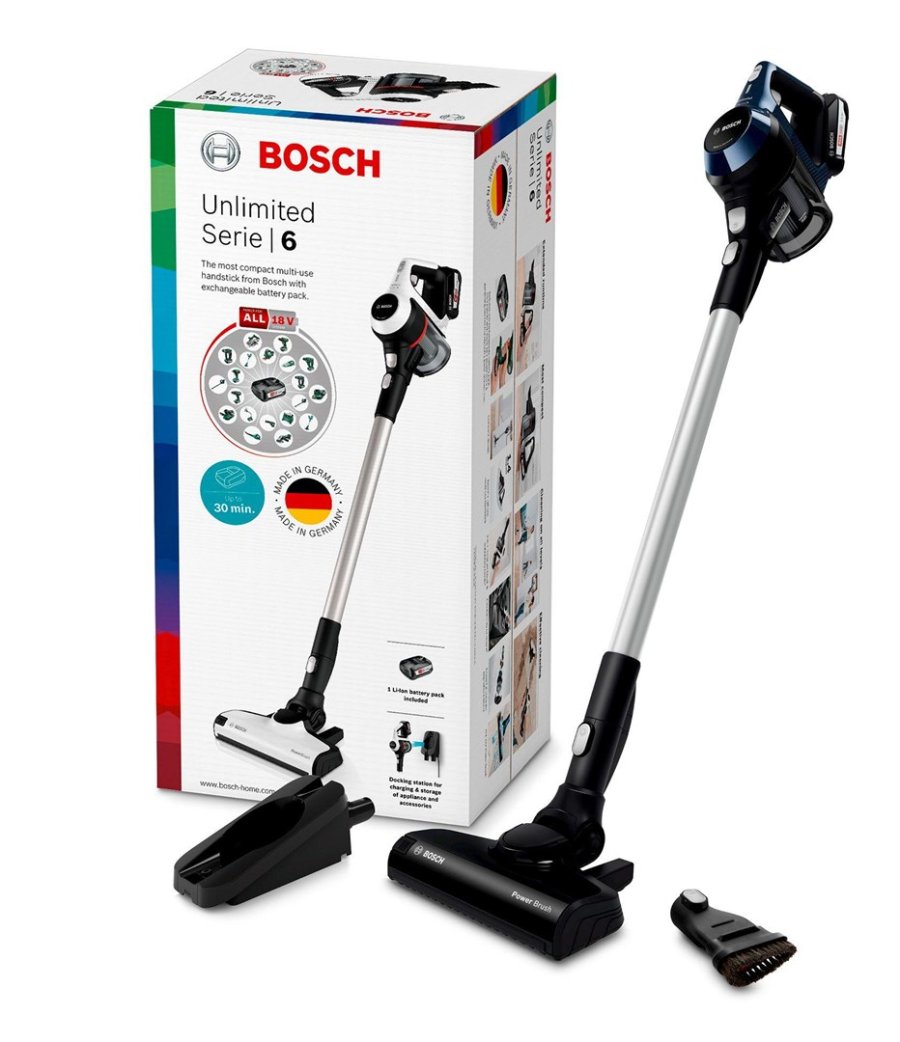 Bosch Serie 6 BBS611PCK stav stvsuger & elektrisk kost 2-i-1 stangstvsuger Batteri Dry Hygiejnefilter Posels Bl 2,5 At #10