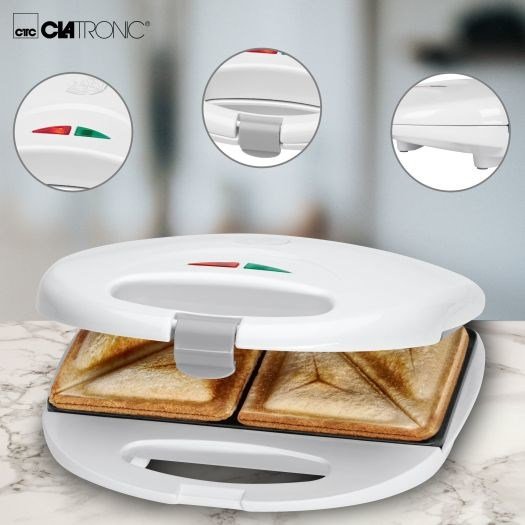 Clatronic ST 3477 sandwichtoaster 750 W Hvid #4
