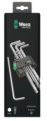 Wera 05073391001 unbrako ngle L-formet unbrakonglest Metric 9 stk #1
