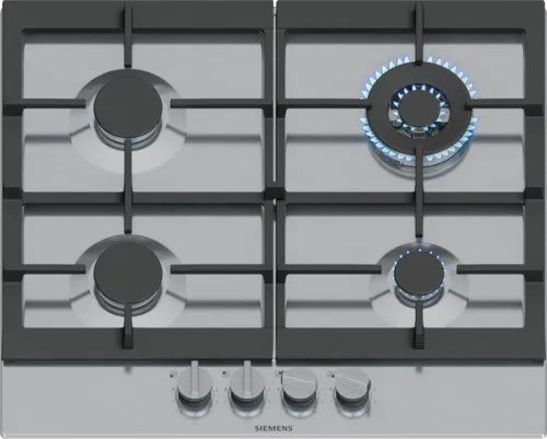 Siemens EC6A5HI90 kogeplade Sort, Rustfrit stl Indbygget 60 cm Gaskomfur 4 zone(s) #1