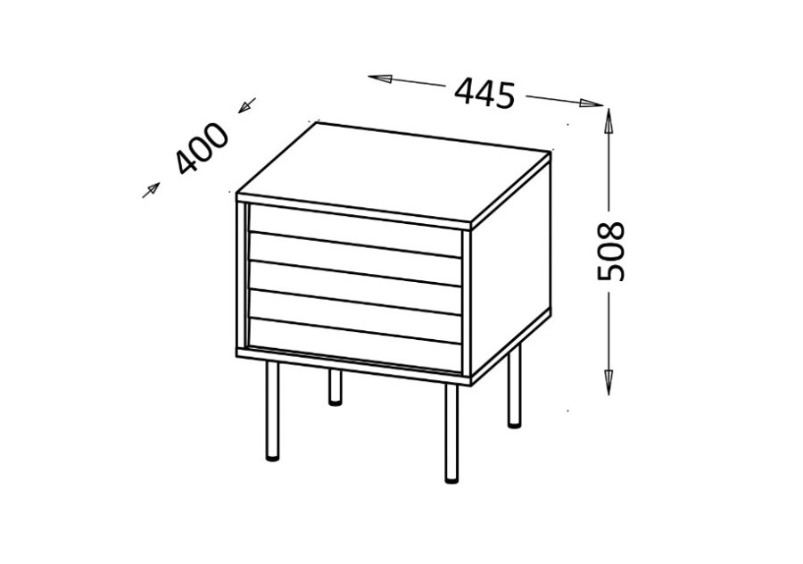 Cama CORTINA 490306 sengelampe & sengebord Sort #4