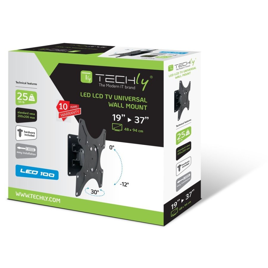 Techly ICA-LCD 2900B tv-beslag 94 cm (37