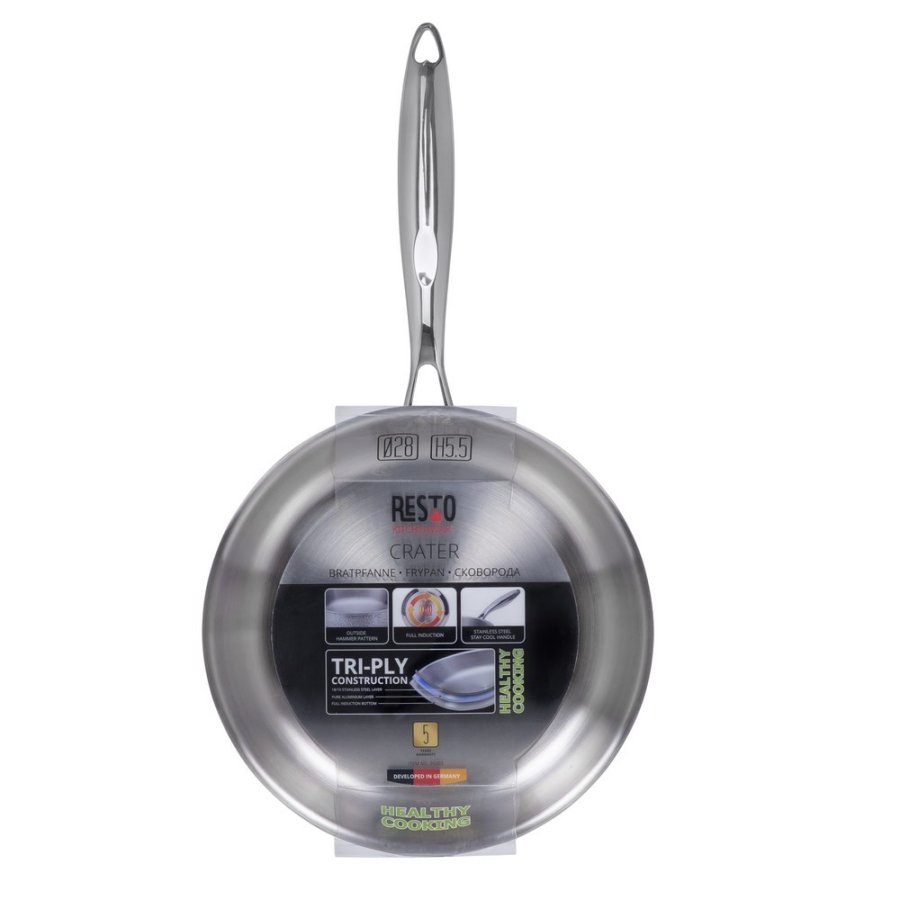 Resto Kitchenware Crater Gryde til alle forml Rund #19