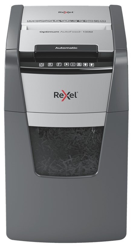 Rexel AutoFeed+ 130M papirmakulator Mikromakulering 55 dB Sort, Gr #1