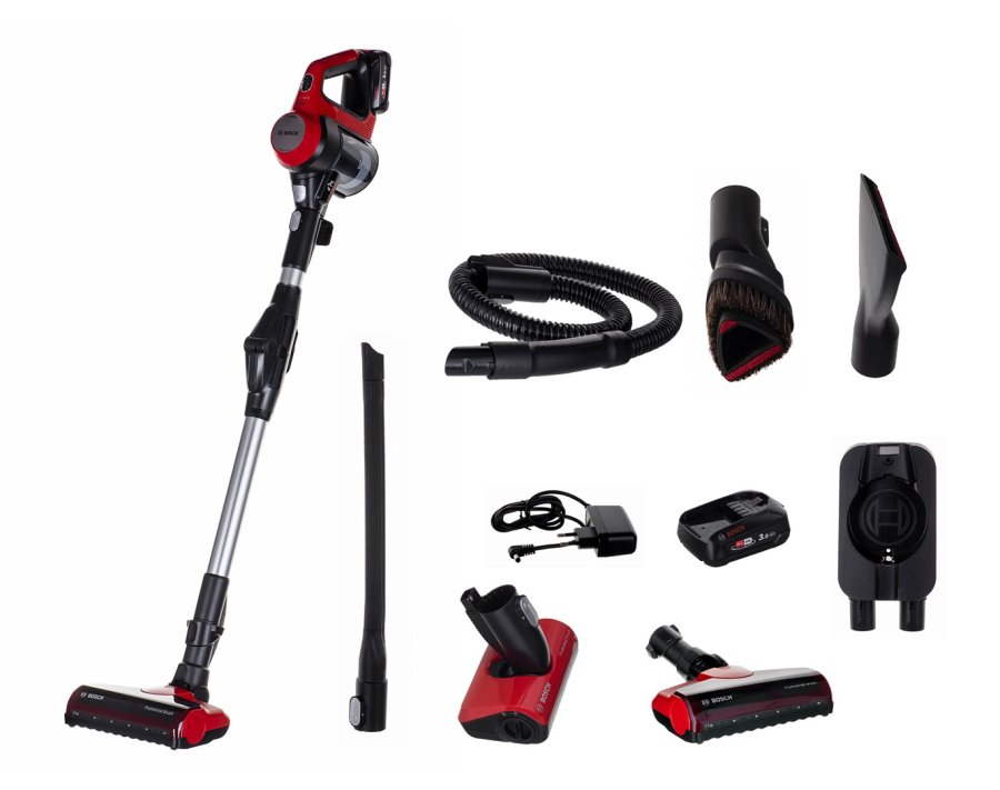 Bosch BBS711ANM stav stvsuger & elektrisk kost Posels 0,3 L Sort, Rd, Rustfrit stl #1