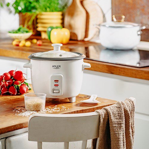 Riskoger ADLER AD 6418 300 W 0,6 L Hvid #23