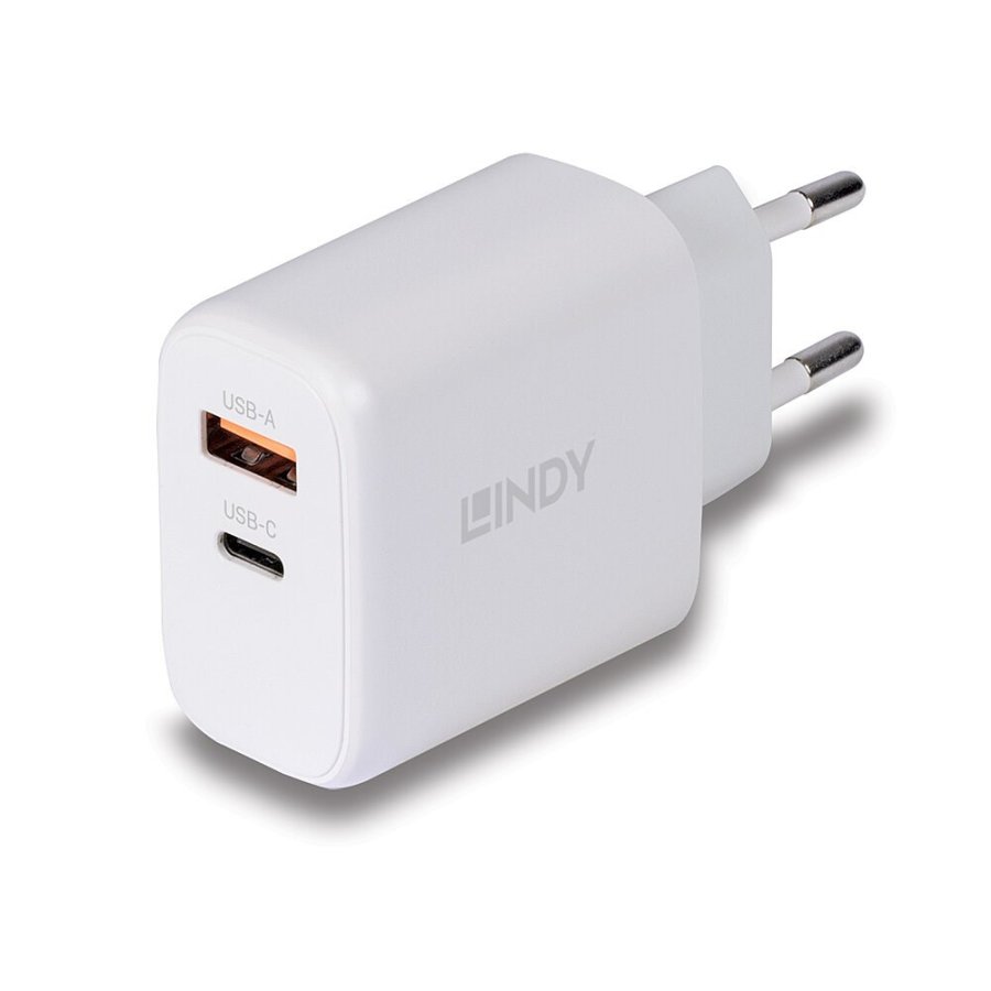 Lindy 73428 oplader til mobil enhed Universel Hvid Vekselstrm Hurtig opladning Indendrs #1