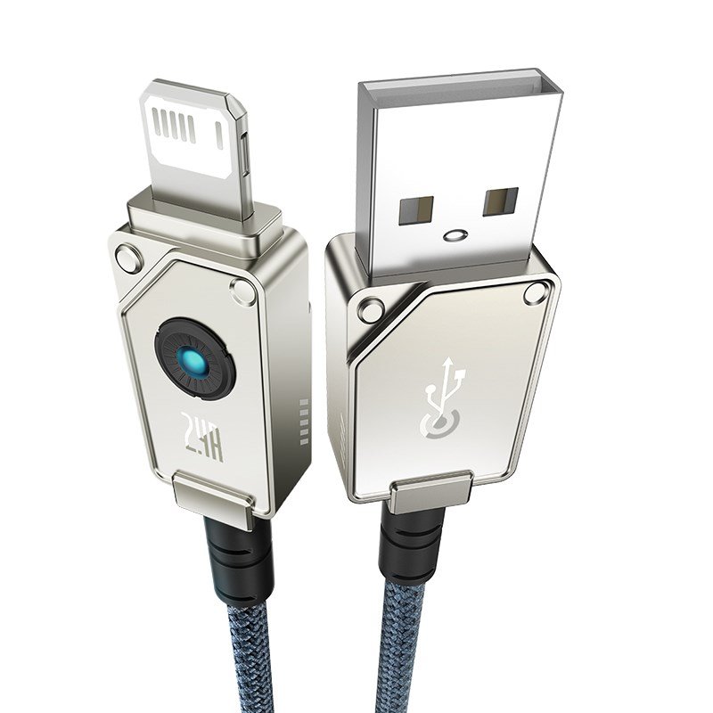 Baseus Unbreakable USB A til iP-kabel 1 m 5V-2,4A Hvid #2