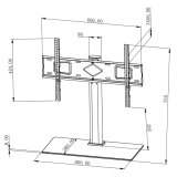 Techly ICA-LCD S07L tv-beslag 165,1 cm (65