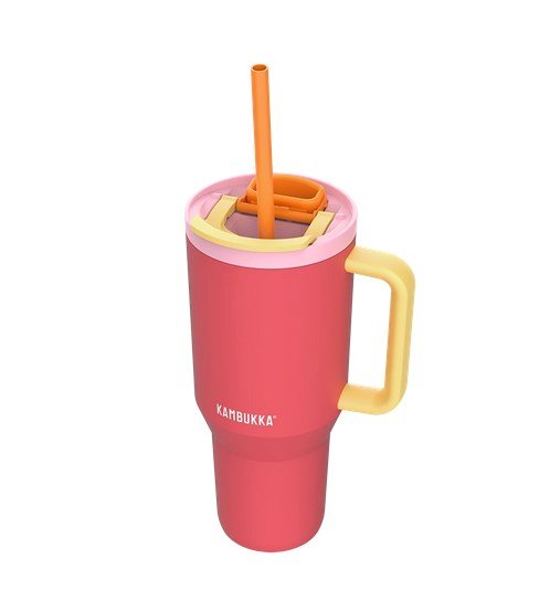 Termokrus med teleskopsugerr Kambukka Rio Tumbler 950 ml Pink Papaya #1