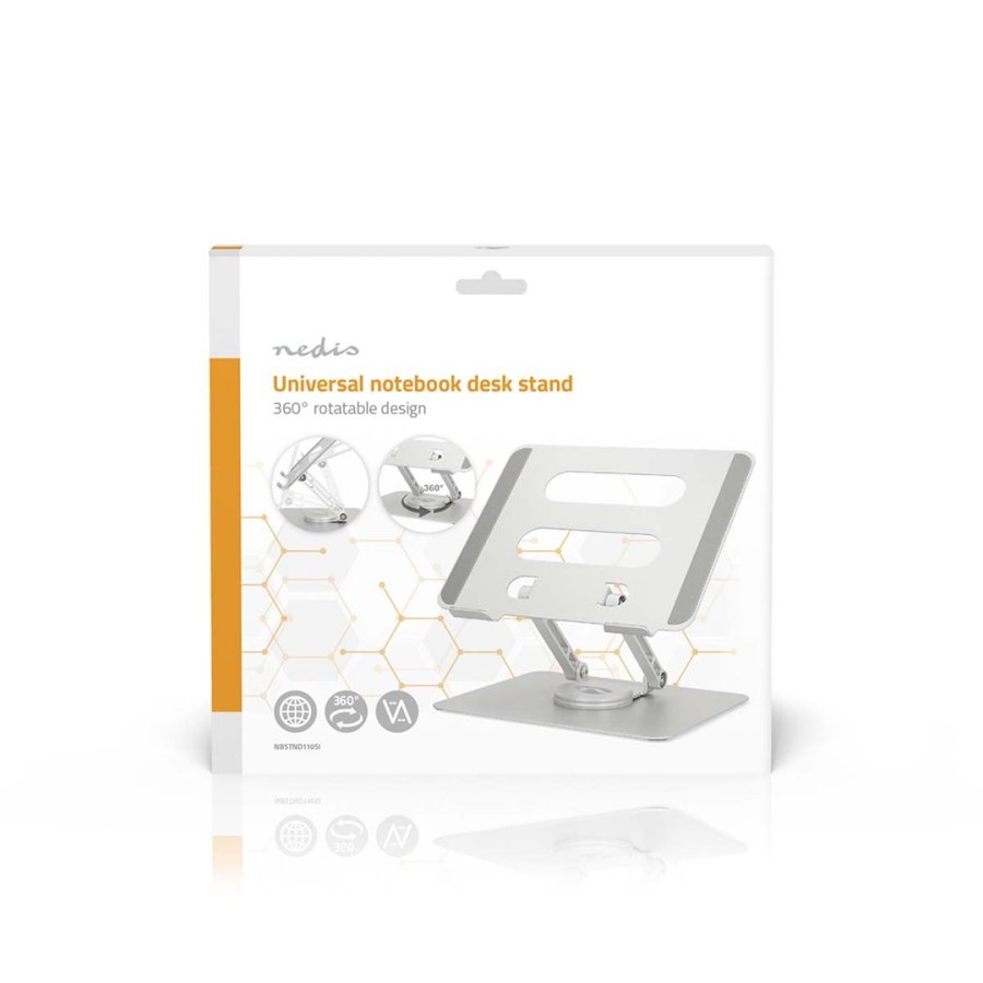 Nedis NBSTND110SI laptop stativ Slv 43,2 cm (17